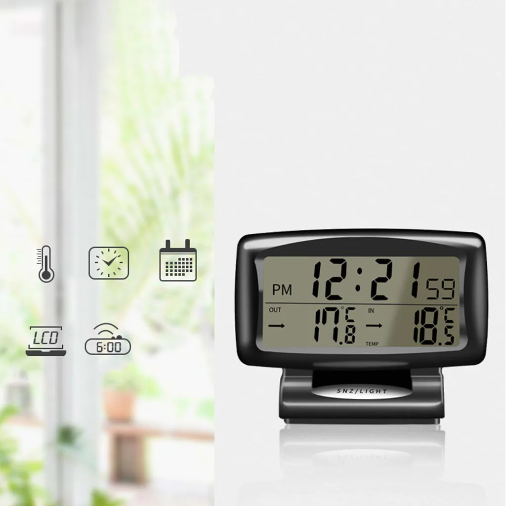 New 2 in 1 Car Auto Thermometer Clock Calendar LCD Display Screen sell like hot cakes Multipurpose Suitable for many models New 2 in 1 Car Auto Thermometer Clock Calendar LCD Display Screen sell like hot cakes Multipurpose Suitable for many models