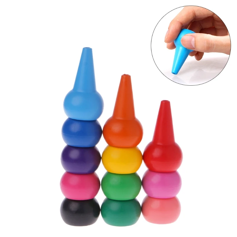 

12 Color Finger Crayons Non-toxic Children's Drawing Pen Edible Wax Kids Painting Learning Finger drawing Supplies
