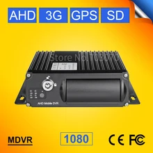 GPS tracker AHD 1080 H.264 Real-time SD Car Vehicle Mobile DVR ,3G online 4CH Video/Audio realtime Record Car MDVR I/O Alarm
