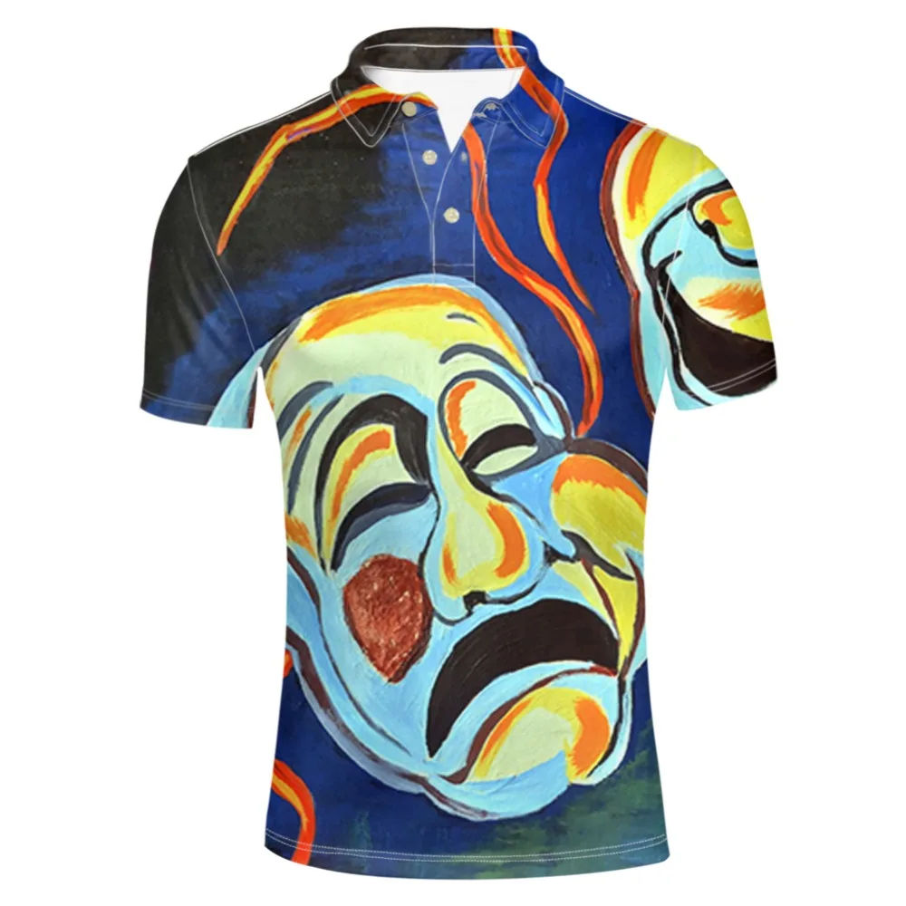 

FORUDESIGNS Fashion Brand Men Polo shirt Personalized Short-Sleeve Slim Fit Shirt Men Cotton polo Shirts Casual Camisa Polo XXXL