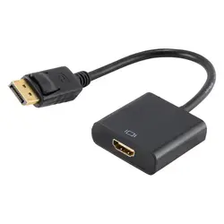 Дисплей Порт DP мужчин и женщин HDMI Кабель-адаптер Поддержка аудио-видео DP к HDMI кабель для проектора Дисплей ноутбука ТВ