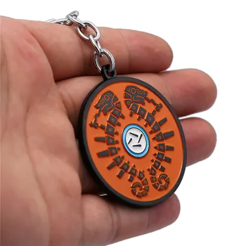 

HSIC 10pcs/lot Wholesale The Legend of Zelda Keychain Round Key Ring Holder Metal Pendant Breath Wild Keychain Men 12364