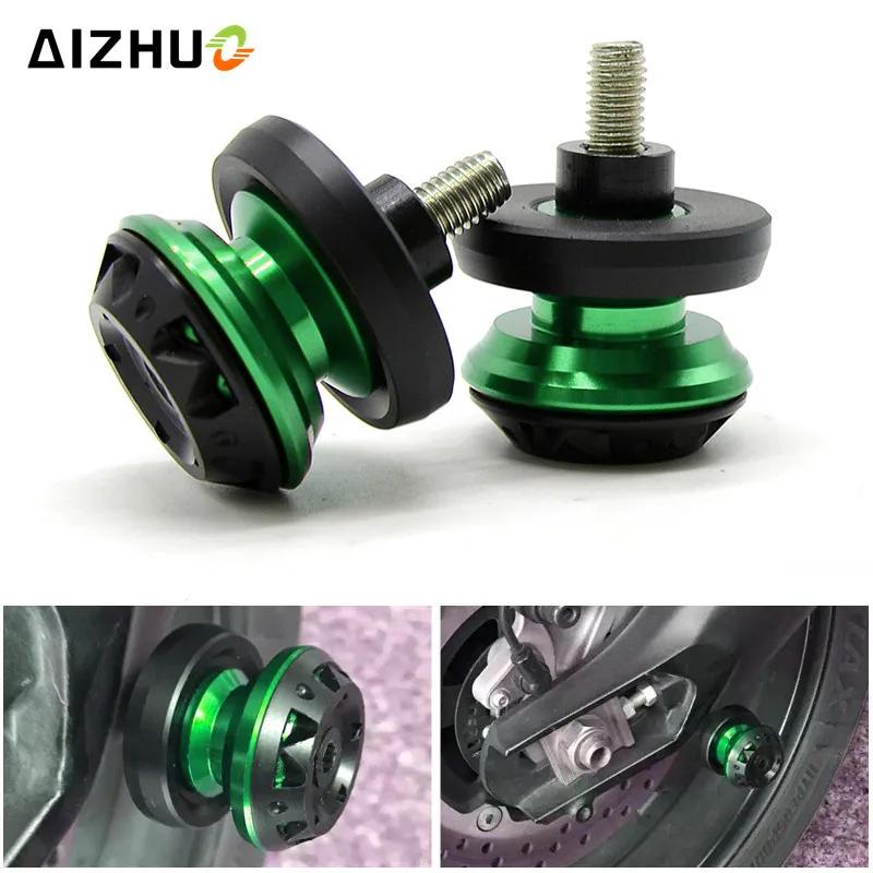 Motorcycle Swingarm Slider Spool Stand Screw 6mm 8mm 10mm FOR KAWASAKI Z900 ER6-F Z650 VERSYS 1000 Z800 Z1000 Z750 Z250 Z300
