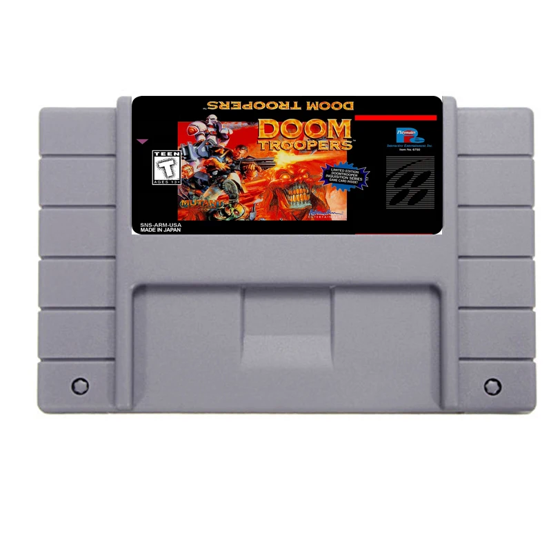 Горячая продажа 16 бит 46pin карточки для Супер игры-Doom Troopers | Электроника