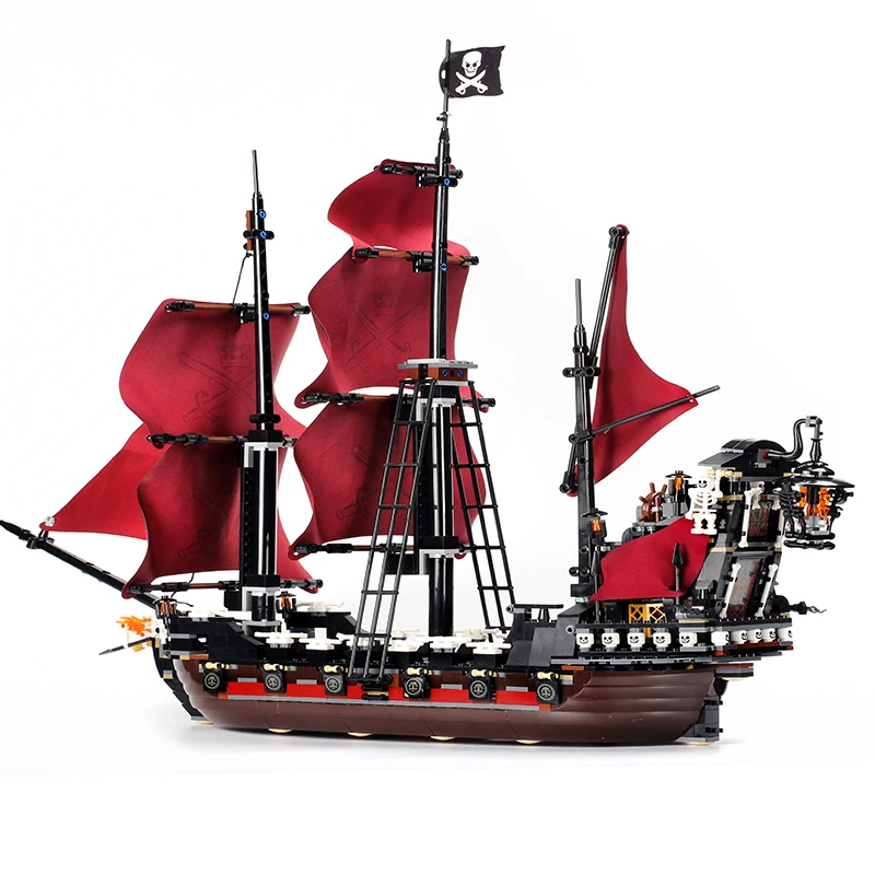 

Pirates of Caribbean ship 16006 16009 building blocks Compatible with 4184 4195 movies series Self-Locking Toys Bricks