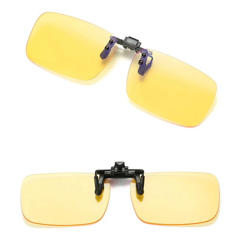Mayitr Anti Blue Ray Anti-fatigue Glasses Blue Light Blocking Clip On Glasses 2 Colors For Computer Protection Gaming Glasses