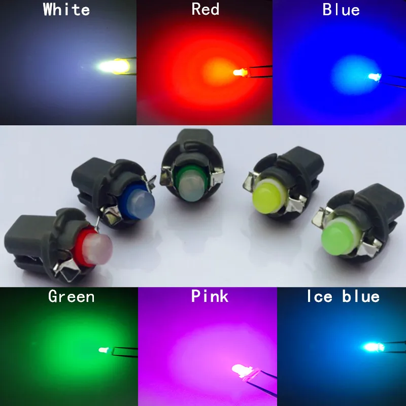 10 шт. T5 B8.5D b8 5 SMD СВЕТОДИОДНЫЙ Автомобильный светильник автомобильный излучающий