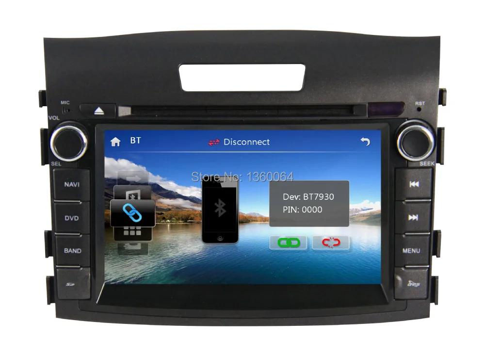 Clearance 7 Inch 2 Din Car DVD GPS For Honda CRV 2012 2013 Car Radio Stereo Bluetooth car audio player+gift camera+map+mic 4
