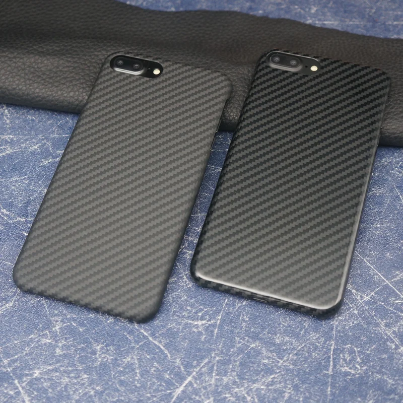 Ультратонкий чехол накладка из углеродного волокна для iPhone 7 8 plus|Бамперы| |
