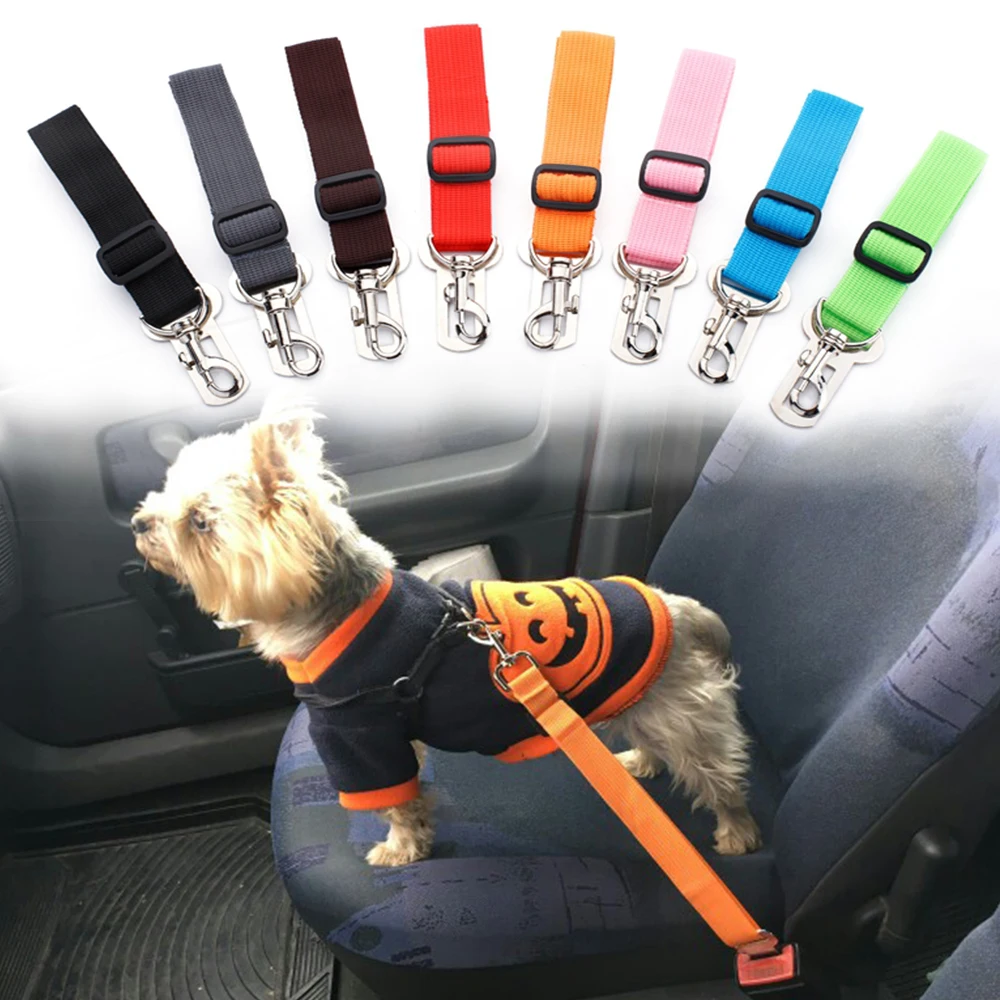 Cubierta de asiento de coche para perro y mascota, cinturones de nailon para mascotas, accesorios de transporte al aire libre de coche, Pug MP0003 - AliExpress Hogar y jardín