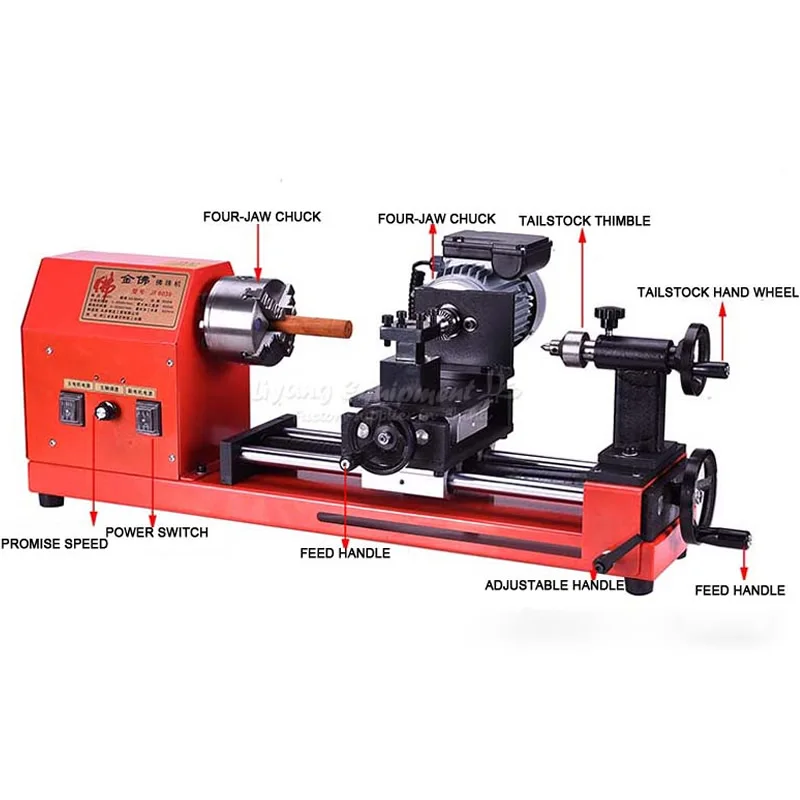 

Mini woodworking lathe wooden beads processing hand string Miniature Buddha machine JF-6030
