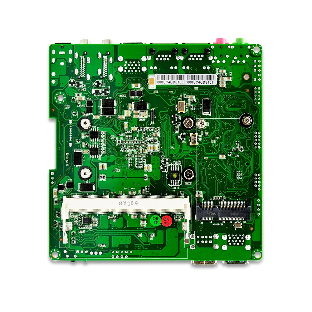  OEM Qotom mini pc board Q3060G2-P celeron J3060 dual core Low Power 6W 3Display Fanless support win
