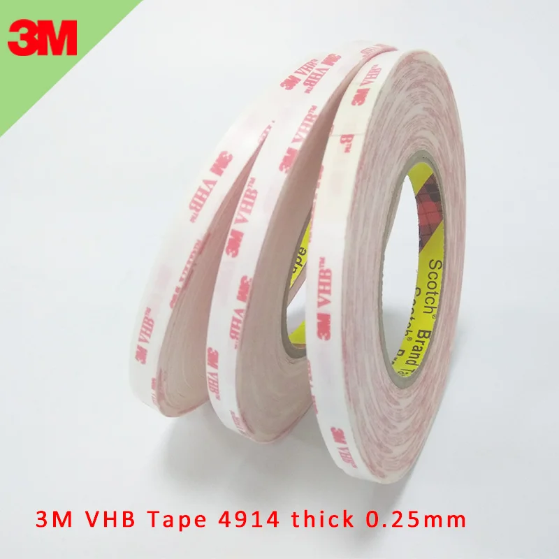 

100% Original 3M 4914 white color Acrylic Double Sided VHB Tape 3m adhesive foam tape 8~30mm