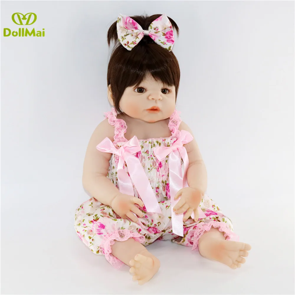 Кукла Reborn girl 22 &quot полностью силиконовая виниловая reborn babies детские игрушки для
