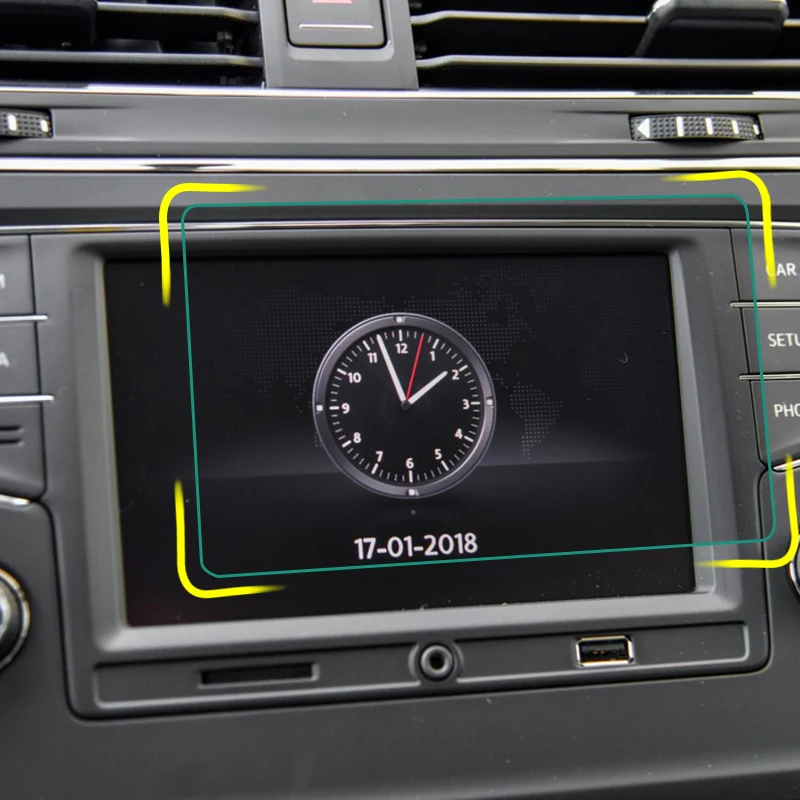 Для Volkswagen VW Tiguan L 2016 2017 2018 автомобильный навигационный экран протектор GPS