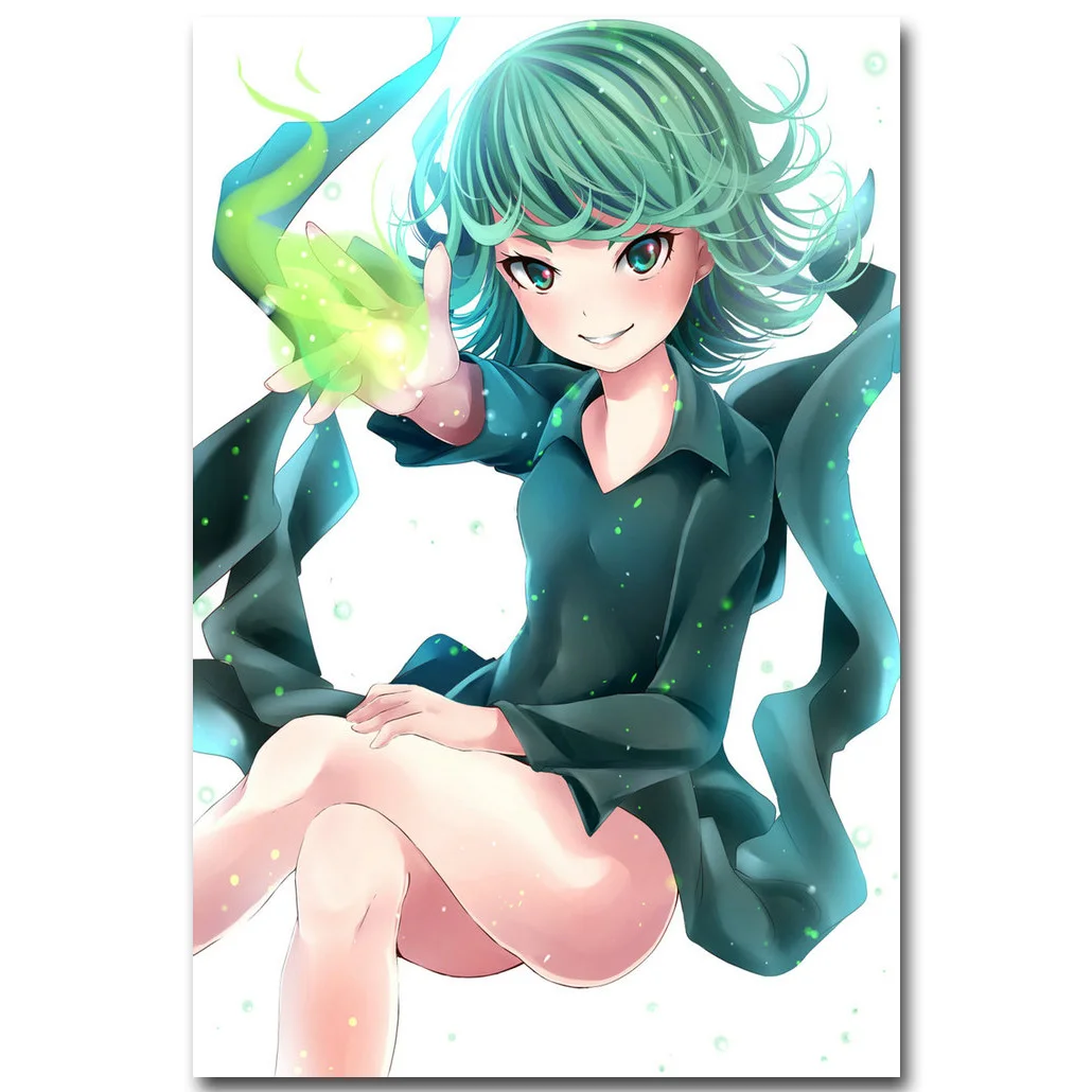 

One Punch Man Art Silk Fabric Poster Print 13x20 24x36 inch Hot Japanese Anime Pictures for Room Wall Decoration tatsumaki 015
