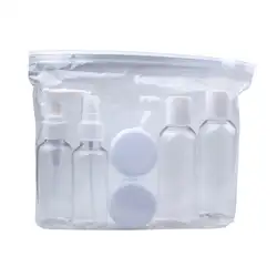 Профессиональный Портативный прозрачный макияж Box Set Пластик путешествия косметические бутылки точки розлива шесть комплектов