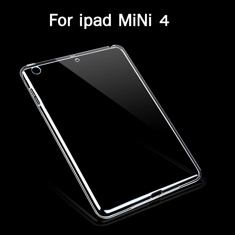 

For Tablet Ipad MiNi 4 Case Slim Crystal Clear TPU Silicone Protective Back Cover For ipad MiNi 4 soft shell Stylus Pen Gifts