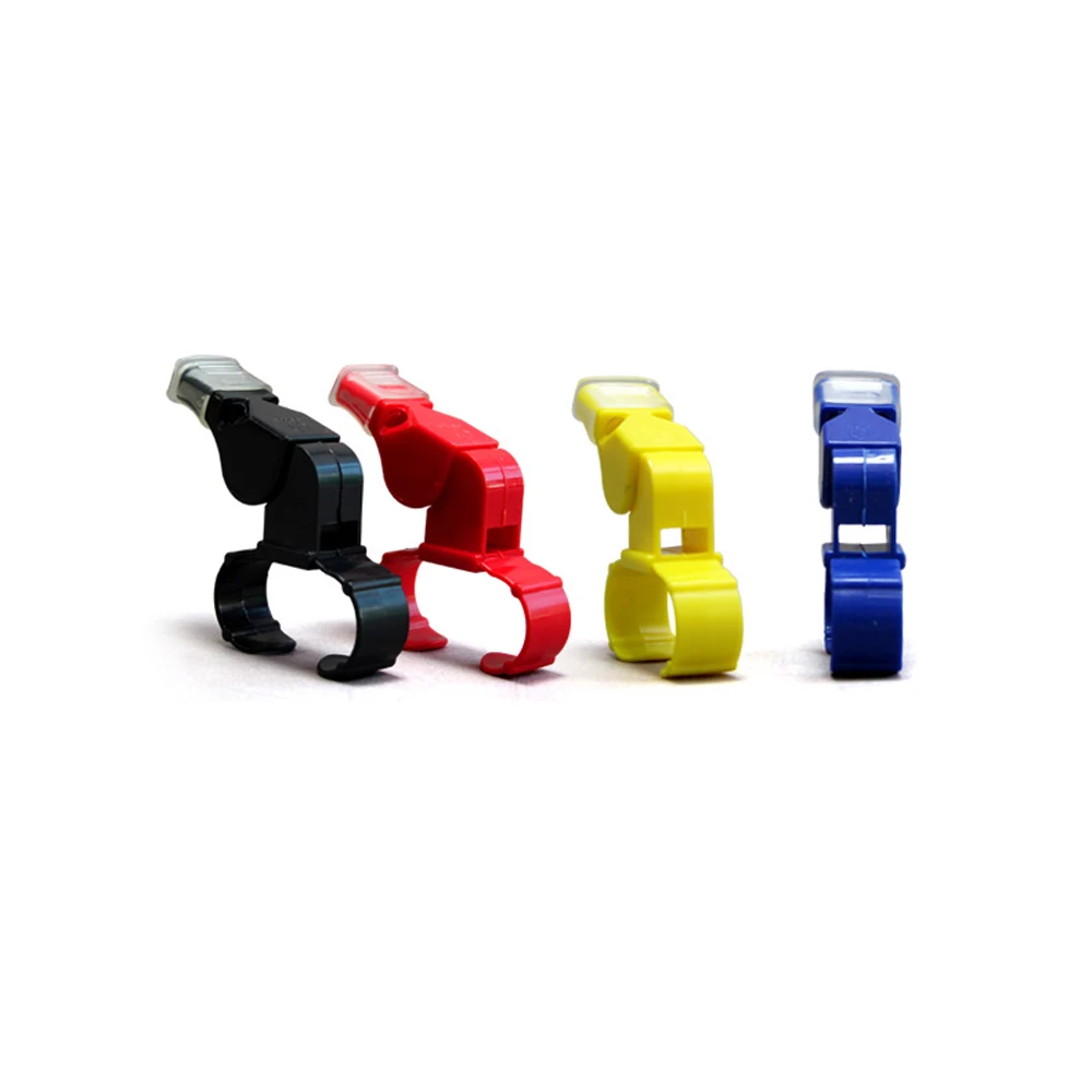 

4pcs Fox40 Whistle With Finger Grip Referee Sports Whistle Basketball Volleyball Tennis Dolphin Referee Apito in Plastic Packing
