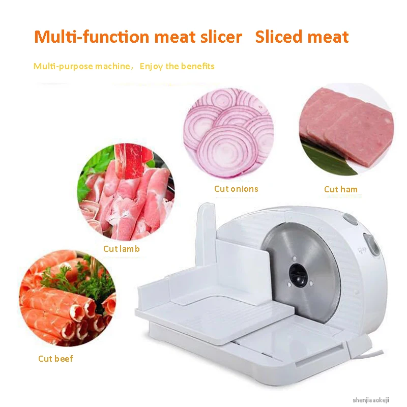 Электрическая ломтерезка для мяса машина для хлеба тост еда Слайсеры Резак для замороженная говядина ветчина овощей лимон нарезки машина 1