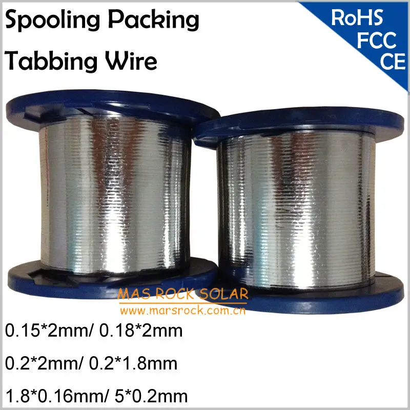 Machine Solder Tabbing Wire PV Ribbon for Make Solar Panel, Size 0