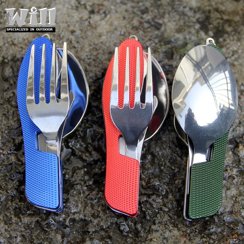 

EDC Outdoor camping supplies Multi-functional multi-purpose Spoon Fork knife tableware portable tools GS-0048