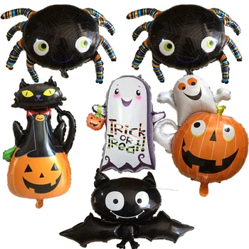 

Halloween Party Foil Balloons 20pcs Large Pumpkin Bat Ghost Helium Globos Halloween Easter Party Decorations Kids Toys Supplies
