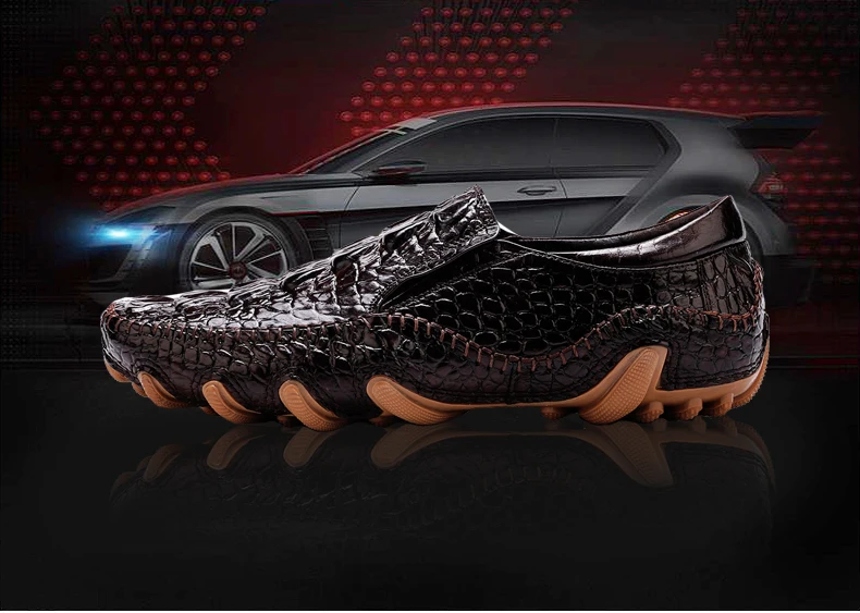 New Men's Octopus Leather Penny Loafers Crocodile Slip On Driving Shoes Mens Casual Shoes Moccasins Business Boat Shoes Branded (1)
