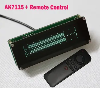 

AK7115 VFD Music Spectrum Display Analyzer Audio Stereo Level Indicator rhythm VU METER VFD colck W Remote POWER Amplifier