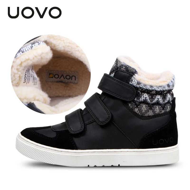 

Children Shoes Girls And Boys 2018 Spring Fashion Flat Casual Shoes Mid Cut Shoes With Warm Faux Fur Sneaker Eur Size #30-39