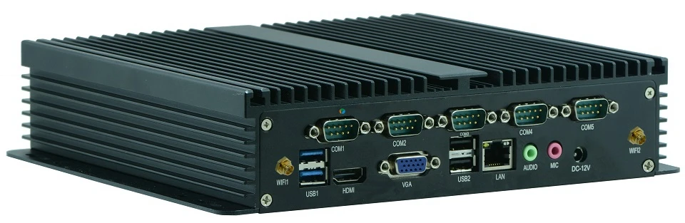 Промышленный мини-ПК Intel I3 3217U I5 3317U I7 3537U WI-FI компьютер с DHMI VGA 6 RS232 Порты Бесплатная доставка причастником H2