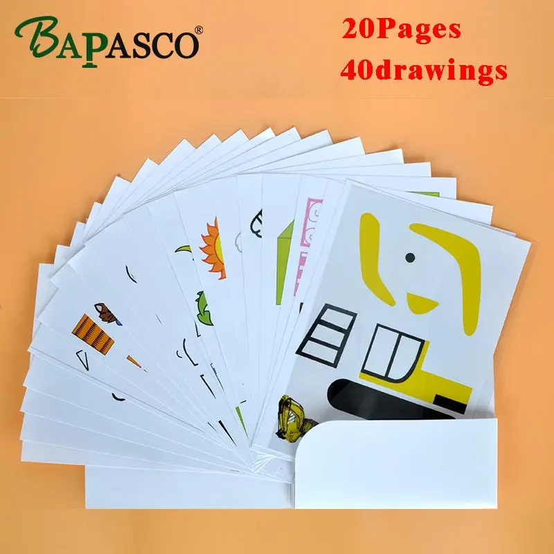 

3D pen copy pattern ,20 page+1pcs Transparent plastic plate,it help to it help it help kids to familiar with using 3D pen