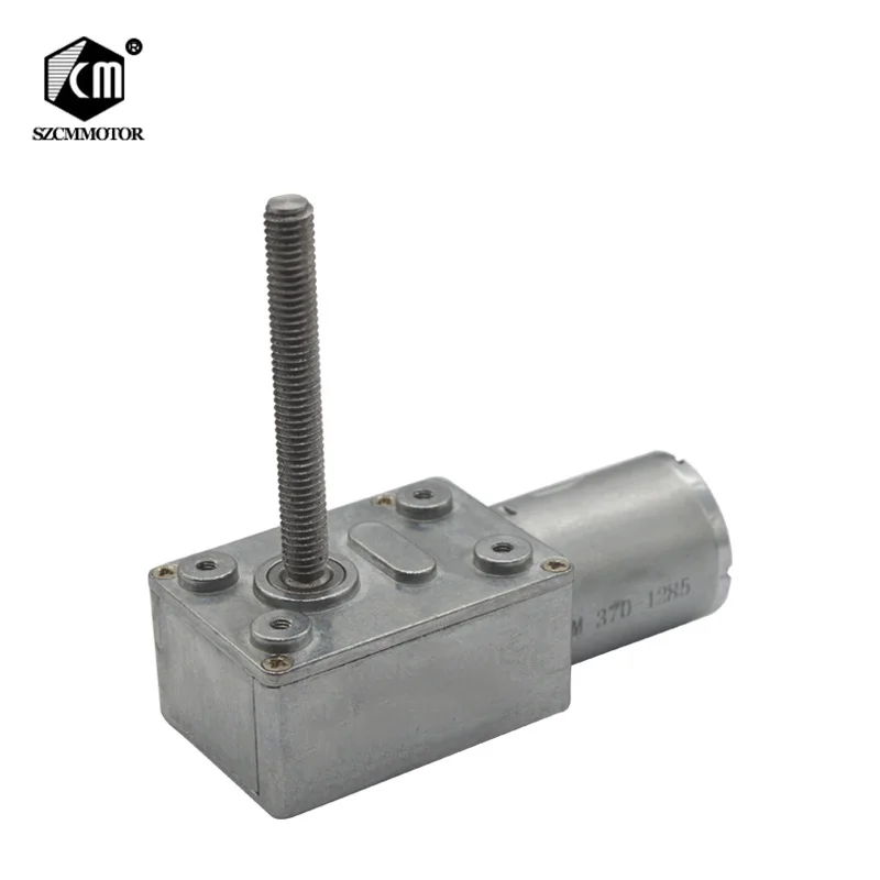 DC6V/12V24V 6RPM to 150 RPM Lead Screw axle Worm Geared Motor 6mm*50mm