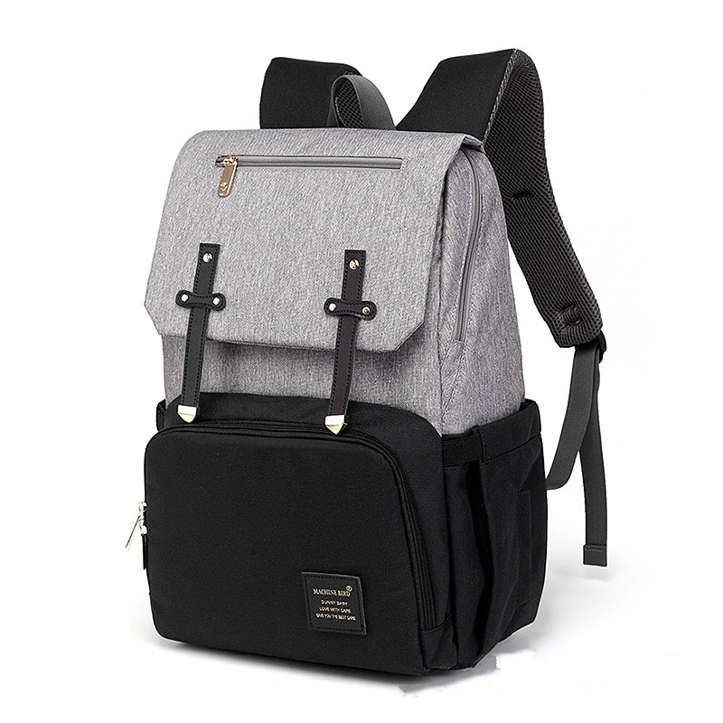 2019 New Korean Version Mummy Travel Backpack Shoulder Mummy Bag Multi-function Large Capacity Outdoor Treasure Mother Bag 04