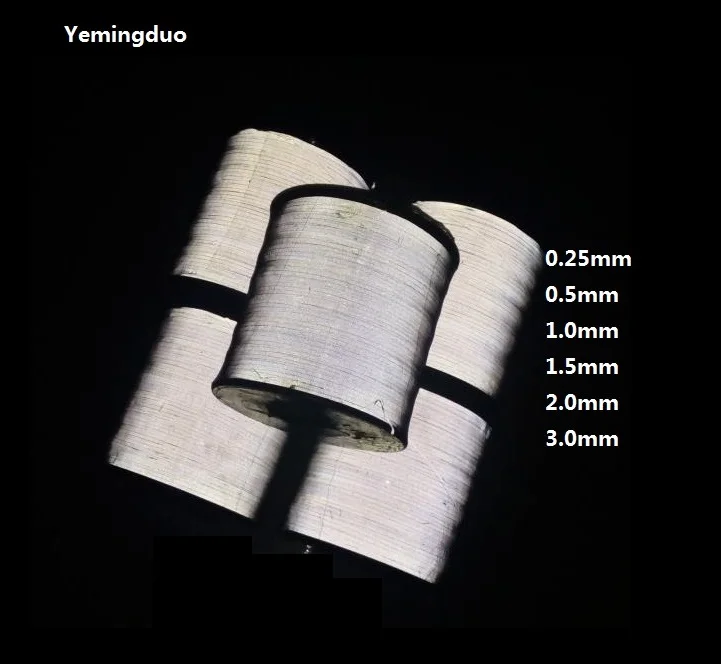 0,5 мм/1,0 мм/1,5 мм/2,0 мм отражающая нить Нормальная/высокая яркость света с двумя боковыми светоотражающими эффектами