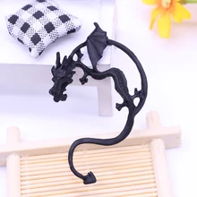 Popular Gothic Punk Style Domineering Personality Dragon Men And Women Fashion Retro 3 Color Dragon Earrings Earrings For Women retro gothic style square turquoise multilayered anklet for women