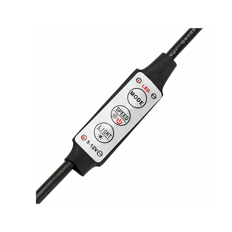 Mising 3 клавиши USB LED контроллер мужской и женский Яркость Диммер DC5 24V 72 Вт PCB адаптер