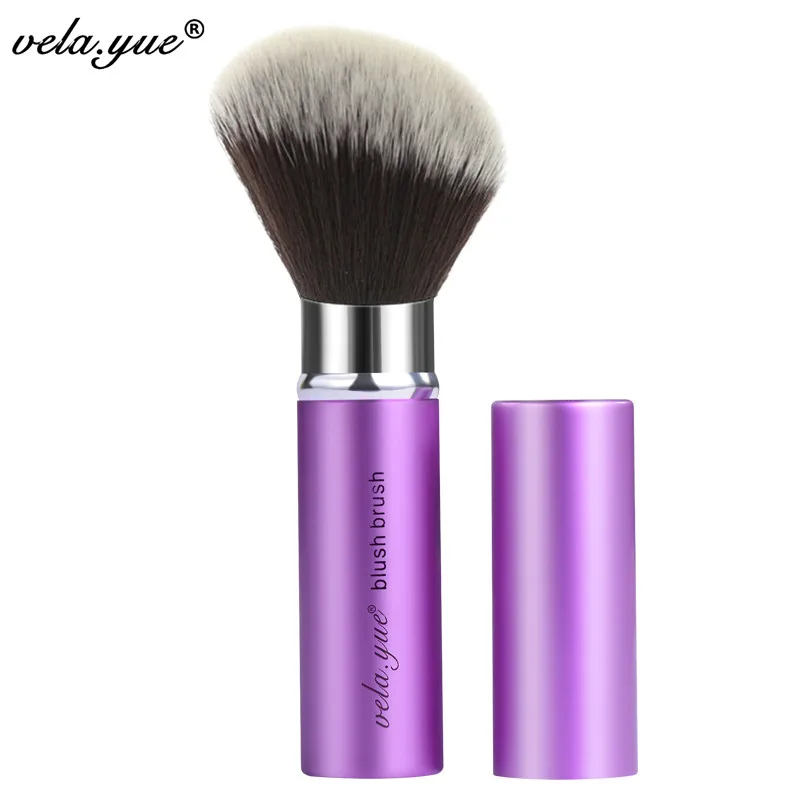 vela.yue Retractable Angled Face Blend Contour Highlight Blush Makeup Brush Beauty Tool