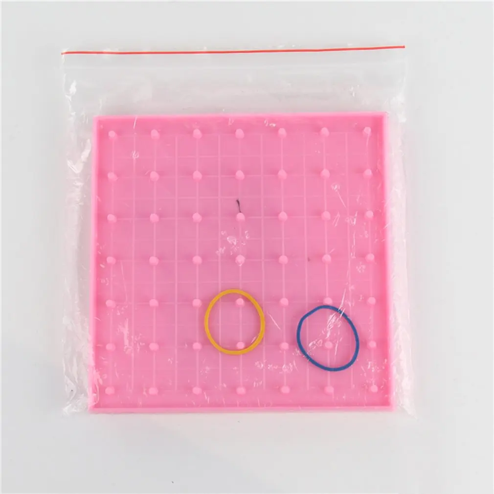 

Plastic Nail Plate Primary Mathematics Nailboard Tool Geometry Demo Children Educational Toy Teaching Instrument Puzzle Game Toy
