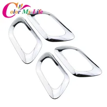 Color My Life ABS Chrome Inner Door Handle Cover Protection Trim Sticker For Peugeot 3008 2013 2014 2015 Accessories 4Pcs/Set