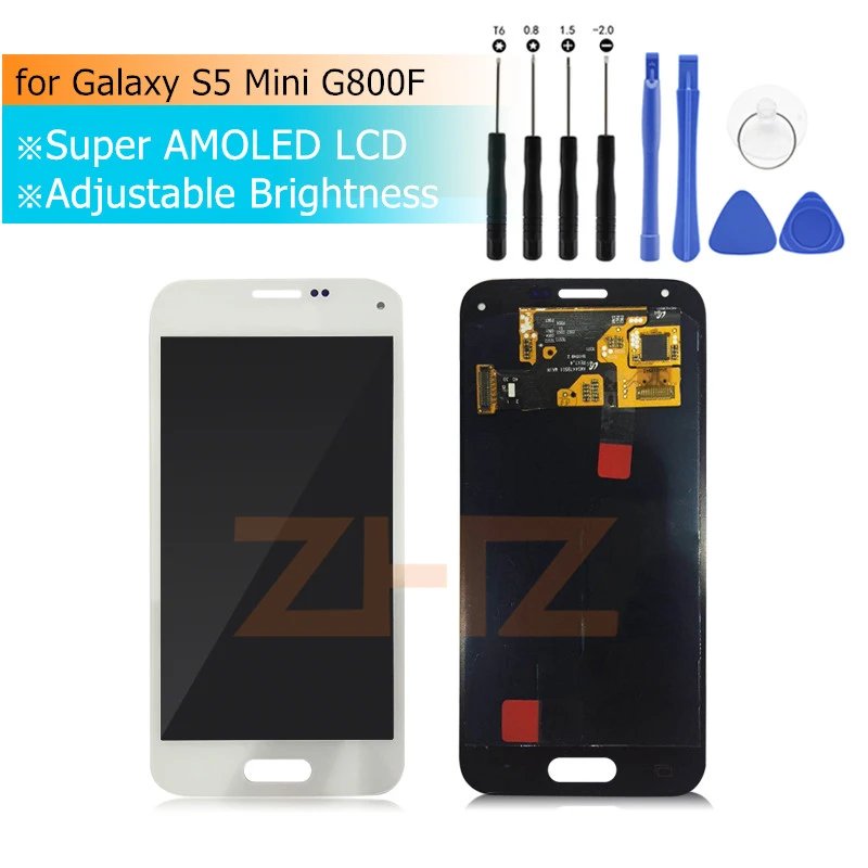 Super Amoled Per Samsung Galaxy S5 Mini G800F Display Lcd Touch Screen Digitizer Assembly Parti Di Riparazione Di Ricambio G800 G800H