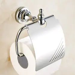 Хром полированный Ванная комната туалетной Бумага держатель настенный туалет Бумага держатель ткани банные аксессуары KD599
