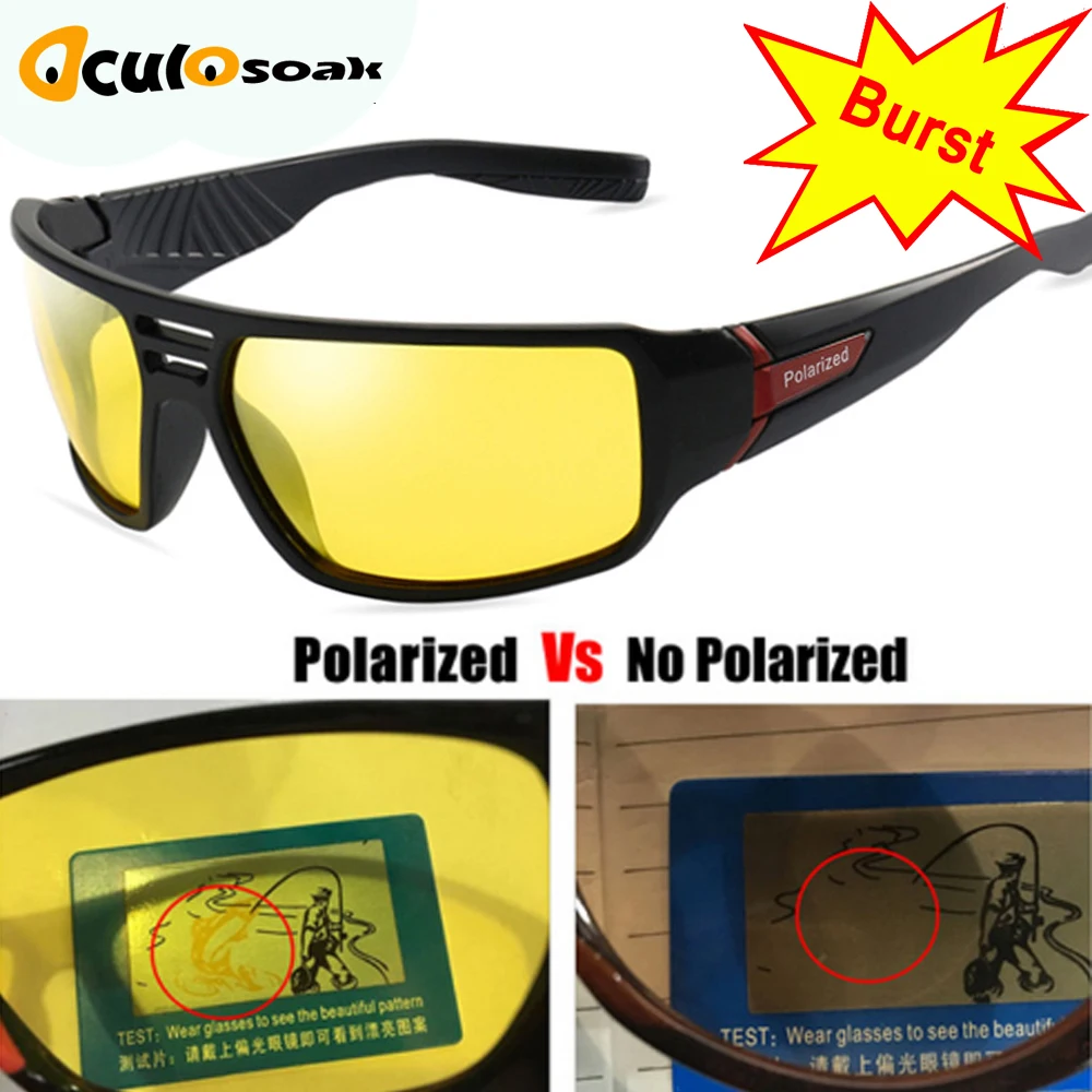 Polarized Sunglasses Men Black Frame Driving Sun Glasses Women Luxury De Sol Gafas Eyewear UV400 Accessories Occhiali Ciclismo