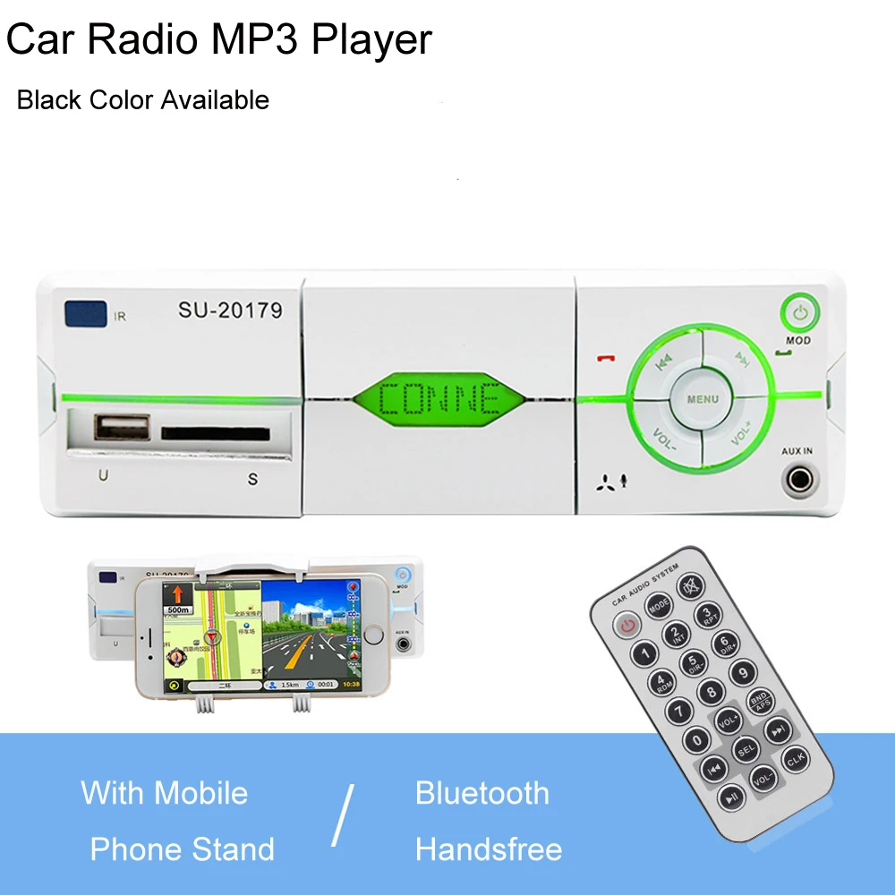 1 din автомобильный Радио MP3 плеер Bluetooth hands free FM стерео Поддержка Автомобильный
