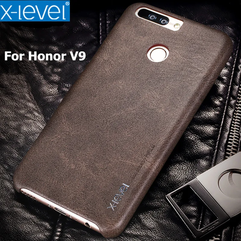 Honor V9 Case X-Level Vintage PU Leather Phone Cases For Huawei Ultra Thin Protective Back Cover V 9 | Мобильные телефоны и