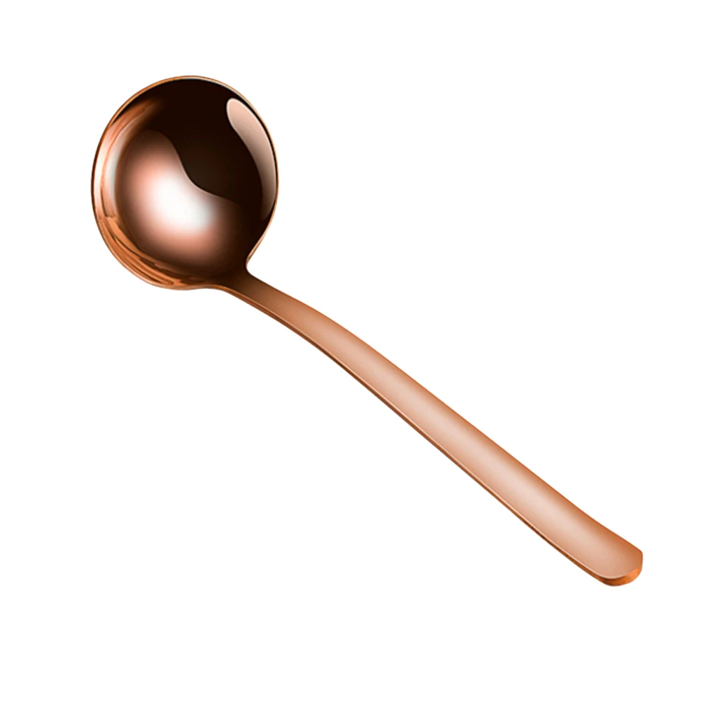 

Red Copper Long Handled Rice Soup Cooking Spoons Handmade Kitchen Utensil Ladle Tableware Hot Selling