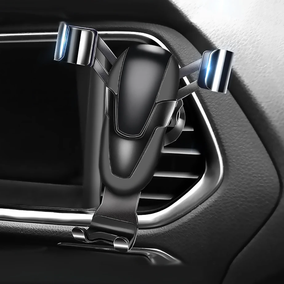 

Universal Car Phone Holder For Phone In Car Air Vent Mount Stand No Magnetic Mobile Holder For iPhone Smartphone Gravity Bracket