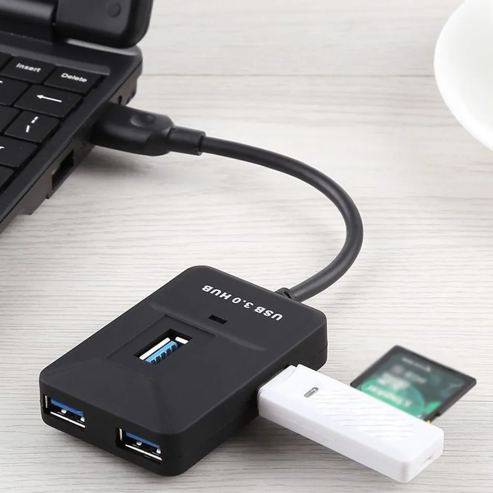 USB 3,0 концентратор адаптер USB 3,0 до 4 порта USB 3,0 концентратор 15 см Длина USB 3,0 адаптер