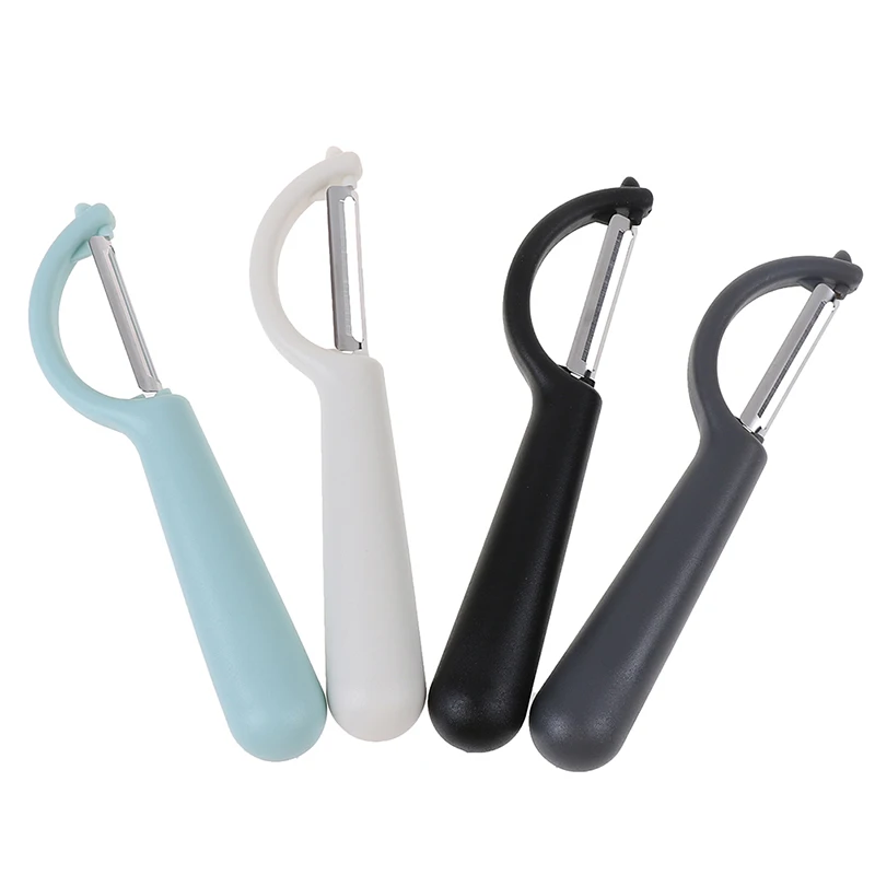 Fruit Vegetable Peeler Stainless Steel Ultra Sharp Peeler With Ergonomic Silicone Handle Kitchen Tools 4 Clours