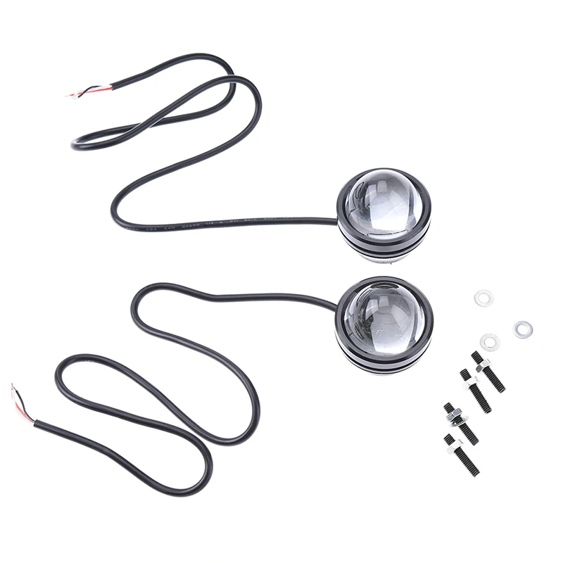 

2Pcs Fish Eyes Light 12v Automobile Led Lens Fog Light Eye Refit Fog Lamp Hawk Eagle Eye Daytime Running Lights